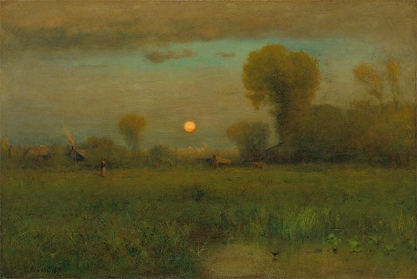 Mond ernten, 1891 | George Inness | Gemälde Reproduktion