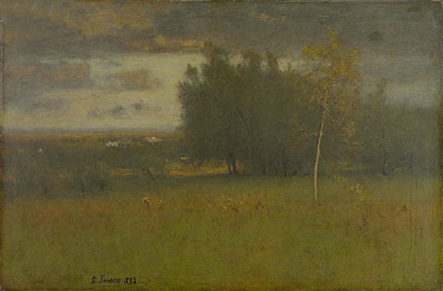 Das Tal an einem trüben Tag, 1892 von George Inness | Gemälde-Reproduktion