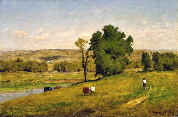Landschaft, 1878 von George Inness | Gemälde-Reproduktion