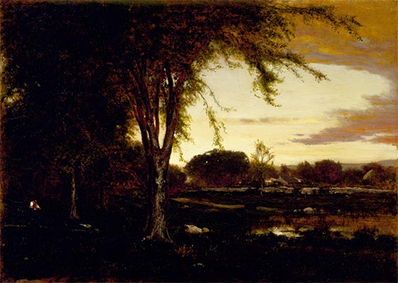 Landschaft, 1866 von George Inness | Gemälde-Reproduktion