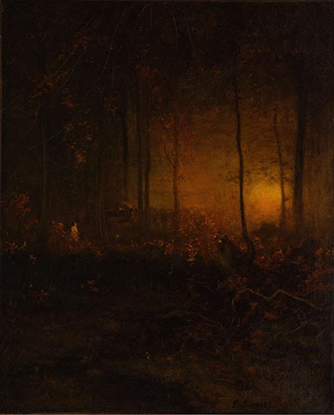 Den Sonnenuntergang betrachten, 1887 von George Inness | Gemälde-Reproduktion