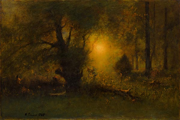 Sunrise in the Woods, 1887 | George Inness | Painting Reproduction