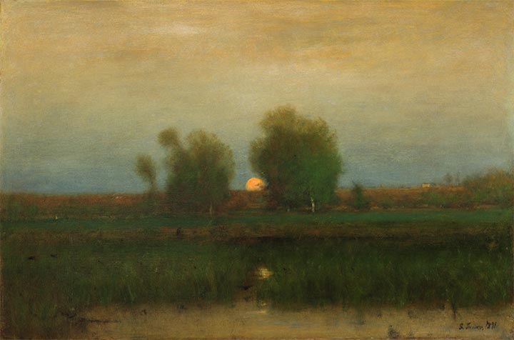 Mondaufgang, Alexandria Bay, 1891 | George Inness | Gemälde Reproduktion
