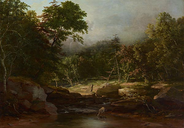 Stream in the Mountains, c.1850 | George Inness | Painting Reproduction