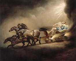 The Fall of Phaeton, undated von George Stubbs | Gemälde-Reproduktion