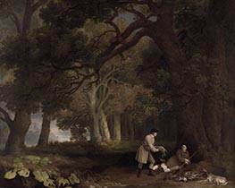 A Repose after Shooting | George Stubbs | Painting Reproduction