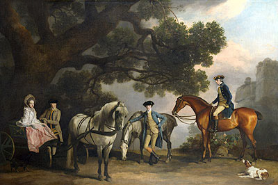 The Milbanke and Melbourne Families, c.1769 | George Stubbs | Painting Reproduction