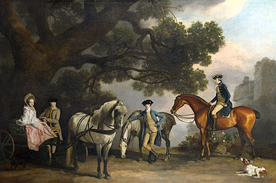 The Milbanke and Melbourne Families, c.1769 by George Stubbs | Painting Reproduction