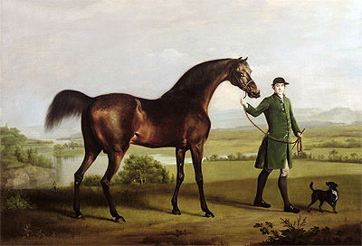 Ein Pferd des Rt. Ehrenwerten Lord Grosvenor namens 'Bandy' wegen seines krummen Beins | George Stubbs | Gemälde Reproduktion