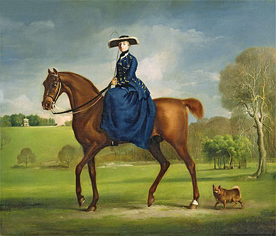 The Countess of Coningsby in the Costume of the Charlton Hunt, c.1760/61 | George Stubbs | Painting Reproduction