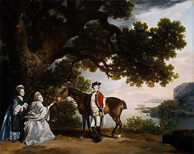 Captain Samuel Sharpe Pocklington with His Wife, Pleasance, and possibly His Sister, Frances, 1769 | George Stubbs