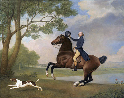 Portrait of Baron de Robeck Riding a Bay Hunter, 1791 | George Stubbs