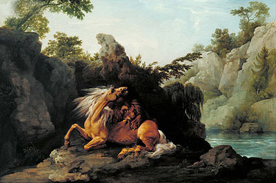 Horse Devoured by a Lion, 1763 | George Stubbs