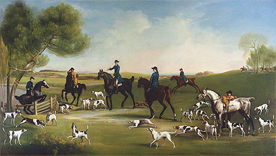 The Duke of Richmond with the Charlton Hunt, c.1859/60 | George Stubbs | Gemälde Reproduktion