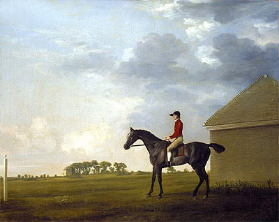 Gimcrack, with John Pratt up, on Newmarket Heath, c.1765 | George Stubbs | Painting Reproduction