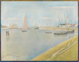 The Canal of Gravelines, in the Direction of the Sea, 1890 by Georges Seurat | Painting Reproduction