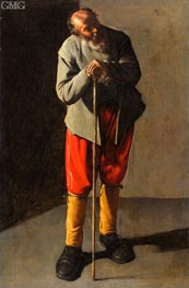 Old Man | Georges de La Tour | Painting Reproduction