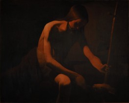Der Heilige Johannes der Täufer in der Wüste, 1649 von Georges de La Tour | Gemälde-Reproduktion