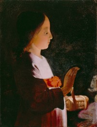 Junge Jungfrau Maria, 1640 von Georges de La Tour | Gemälde-Reproduktion