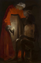 Hiob von seiner Frau verspottet, c.1650 von Georges de La Tour | Gemälde-Reproduktion
