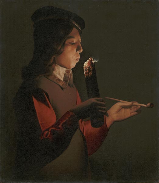 Smoker, 1646 | Georges de La Tour | Painting Reproduction