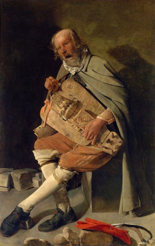 The Hurdy-Gurdy Player with Hat, c.1625/30 | Georges de La Tour