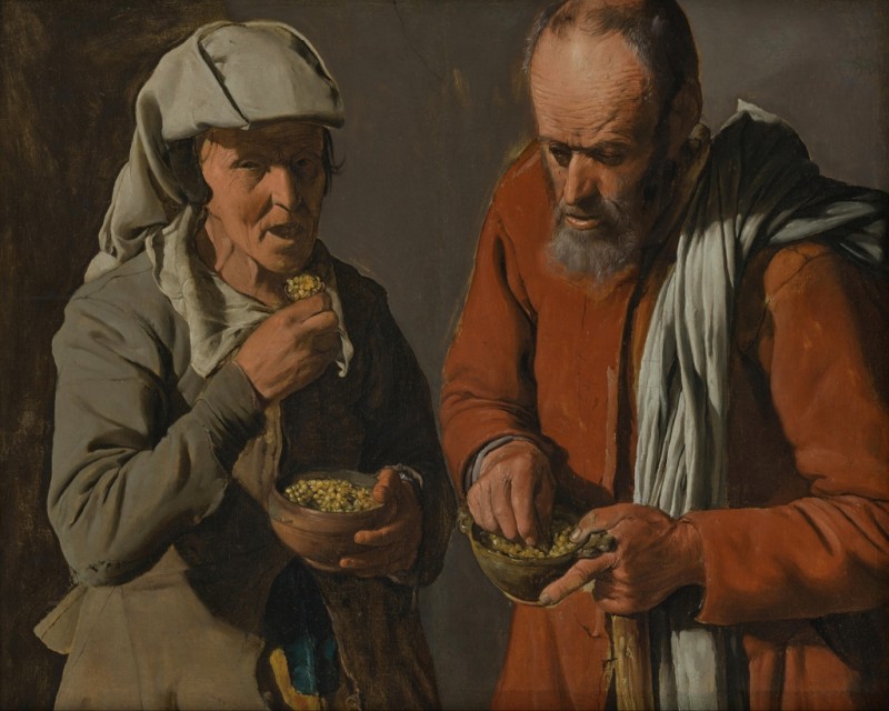 Peasant Couple Eating Peas, c.1622/25 | Georges de La Tour
