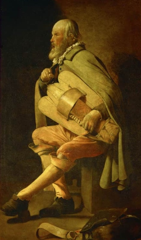 The Hurdy-Gurdy Player, c.1625/30 | Georges de La Tour