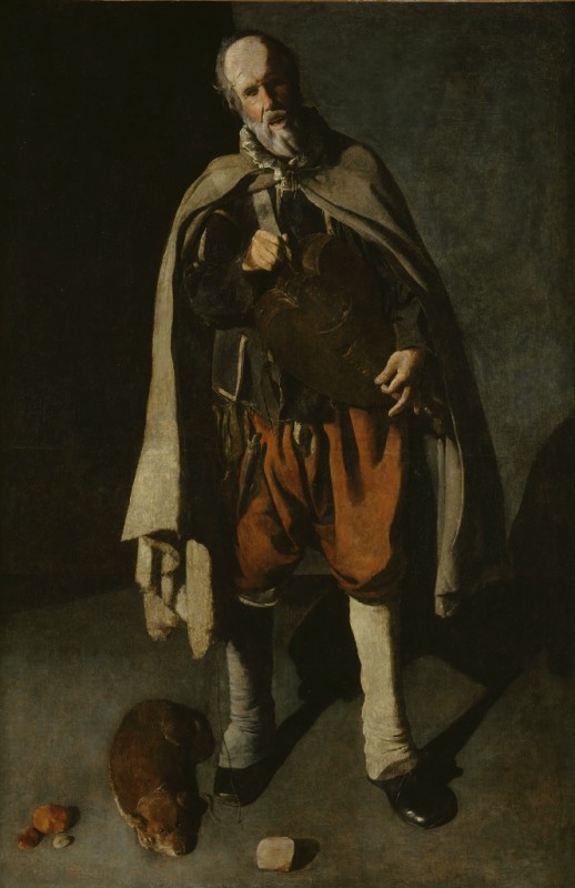 The Hurdy-Gurdy Player with Dog, c.1620/30 | Georges de La Tour