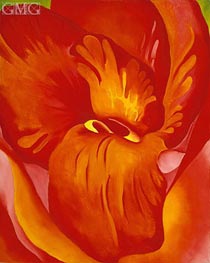 Canna Red and Orange | O'Keeffe | Painting Reproduction