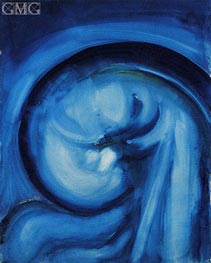 Blue II, c.1917 von O'Keeffe | Gemälde-Reproduktion