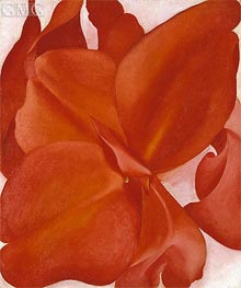 Red Cannas, 1927 von O'Keeffe | Gemälde-Reproduktion