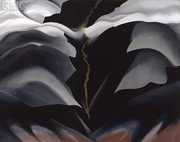 Black Place II, 1944 von O'Keeffe | Gemälde-Reproduktion