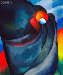 Lake George, Coat and Red | O'Keeffe | Painting Reproduction