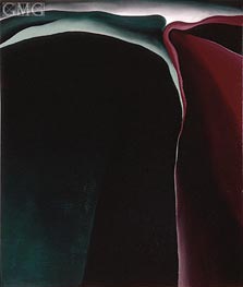 Dark Abstraction, 1924 von O'Keeffe | Gemälde-Reproduktion