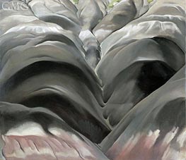 Black Place I | O'Keeffe | Gemälde Reproduktion