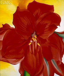 Red Amaryllis | O'Keeffe | Painting Reproduction