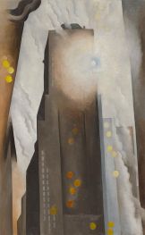 The Shelton with Sunspots, N.Y., 1926 by O'Keeffe | Painting Reproduction