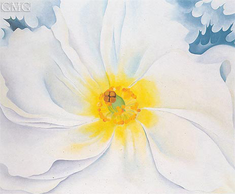 White Flower, 1929 | O'Keeffe | Gemälde Reproduktion