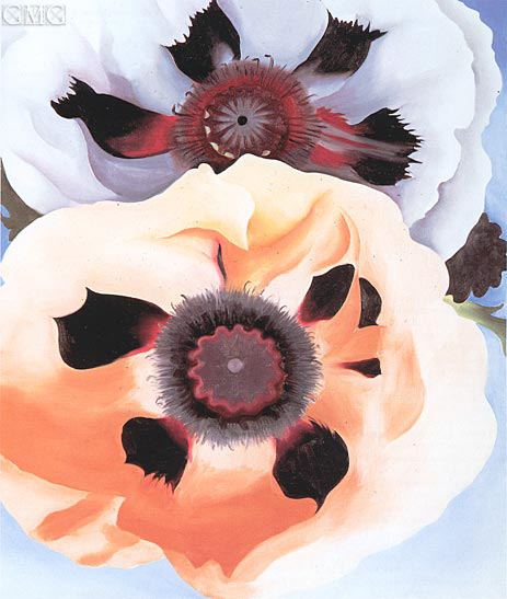 Poppies, 1950 | O'Keeffe | Painting Reproduction