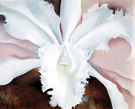 Narcissas letzte Orchidee | O'Keeffe | Gemälde Reproduktion