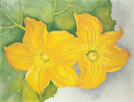 Squash Flowers I, 1925 | O'Keeffe | Painting Reproduction