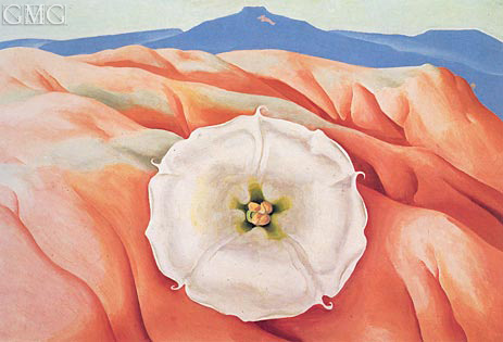 Datura and Pedernal, 1940 | O'Keeffe | Gemälde Reproduktion