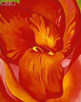 Canna Red and Orange | O'Keeffe | Painting Reproduction