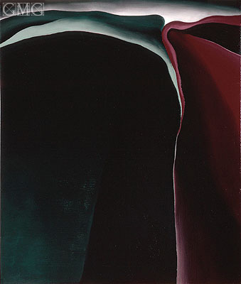 Dark Abstraction, 1924 | O'Keeffe | Gemälde Reproduktion