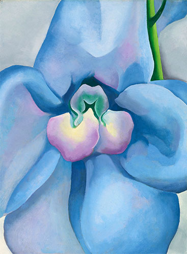 The Blue Flower, 1928 | O'Keeffe | Painting Reproduction
