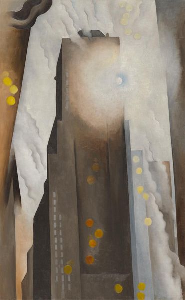 The Shelton with Sunspots, N.Y., 1926 | O'Keeffe | Painting Reproduction