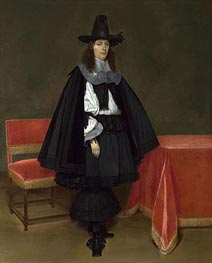 Portrait of a Young Man, c.1663/64 by Gerard ter Borch | Painting Reproduction