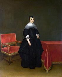 Portrait of Hermanna van der Cruis, c.1665/69 by Gerard ter Borch | Painting Reproduction