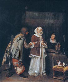 The Refused Letter | Gerard ter Borch | Painting Reproduction